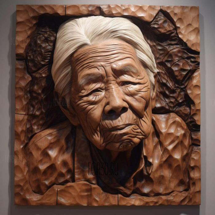 Grace Lee Boggs 1 stl model for CNC